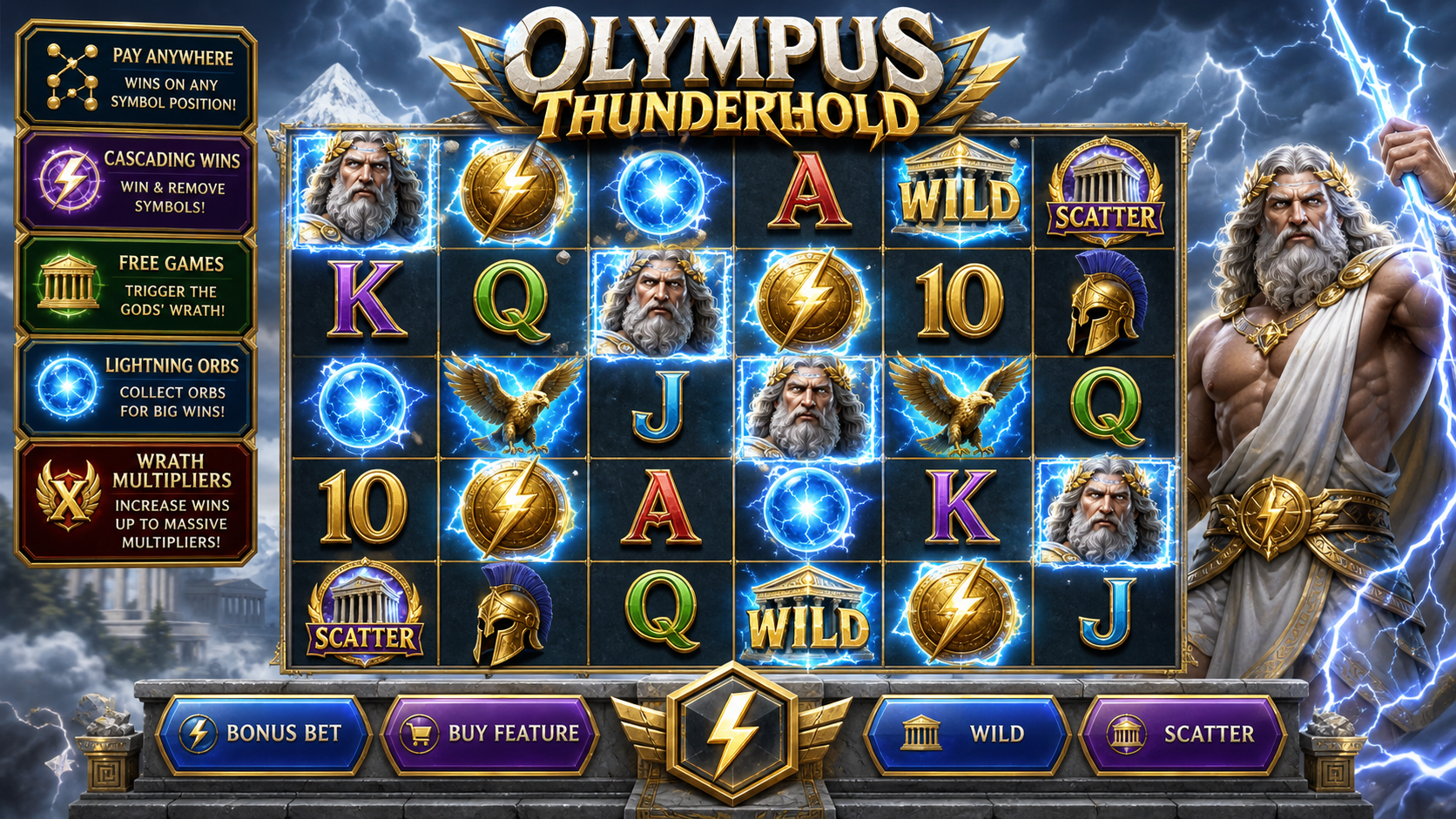 Olympus Thunderhold Online Video Slot