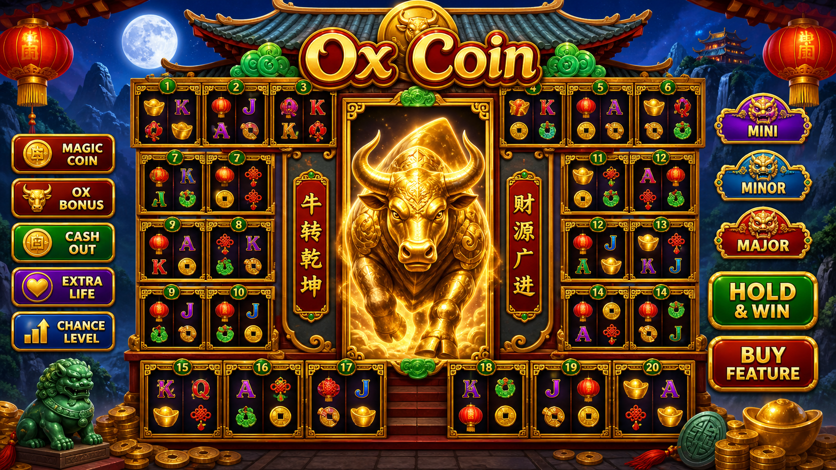 Ox Coin Online Video Slot