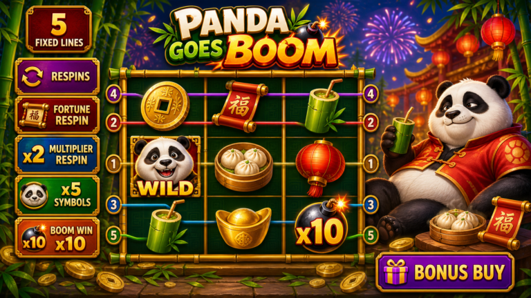 Panda Goes Boom Online Video Slot