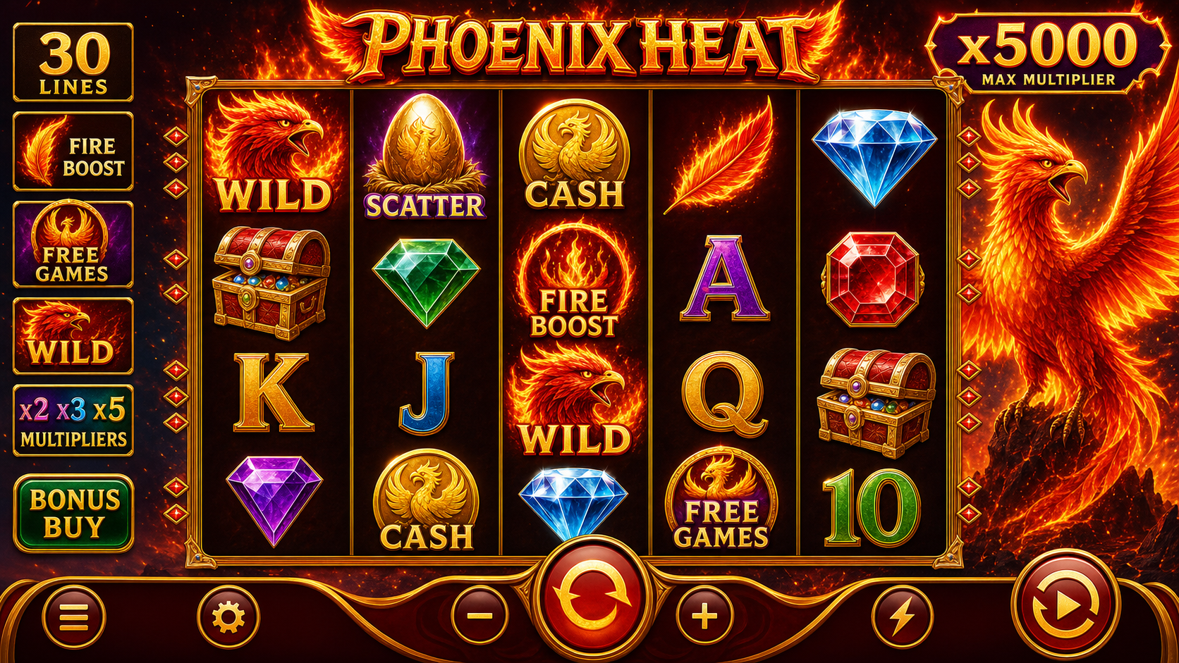 Phoenix Heat Online Video Slot