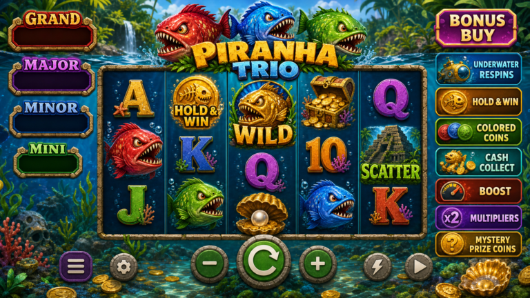 Piranha Trio Online Video Slot