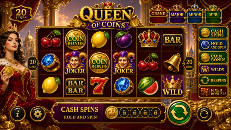 Queen of Coins slot screenshot