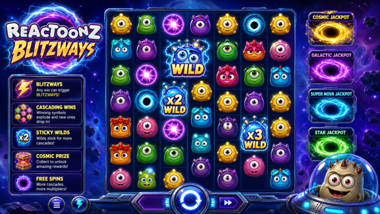 Reactoonz Blitzways Online Video Slot