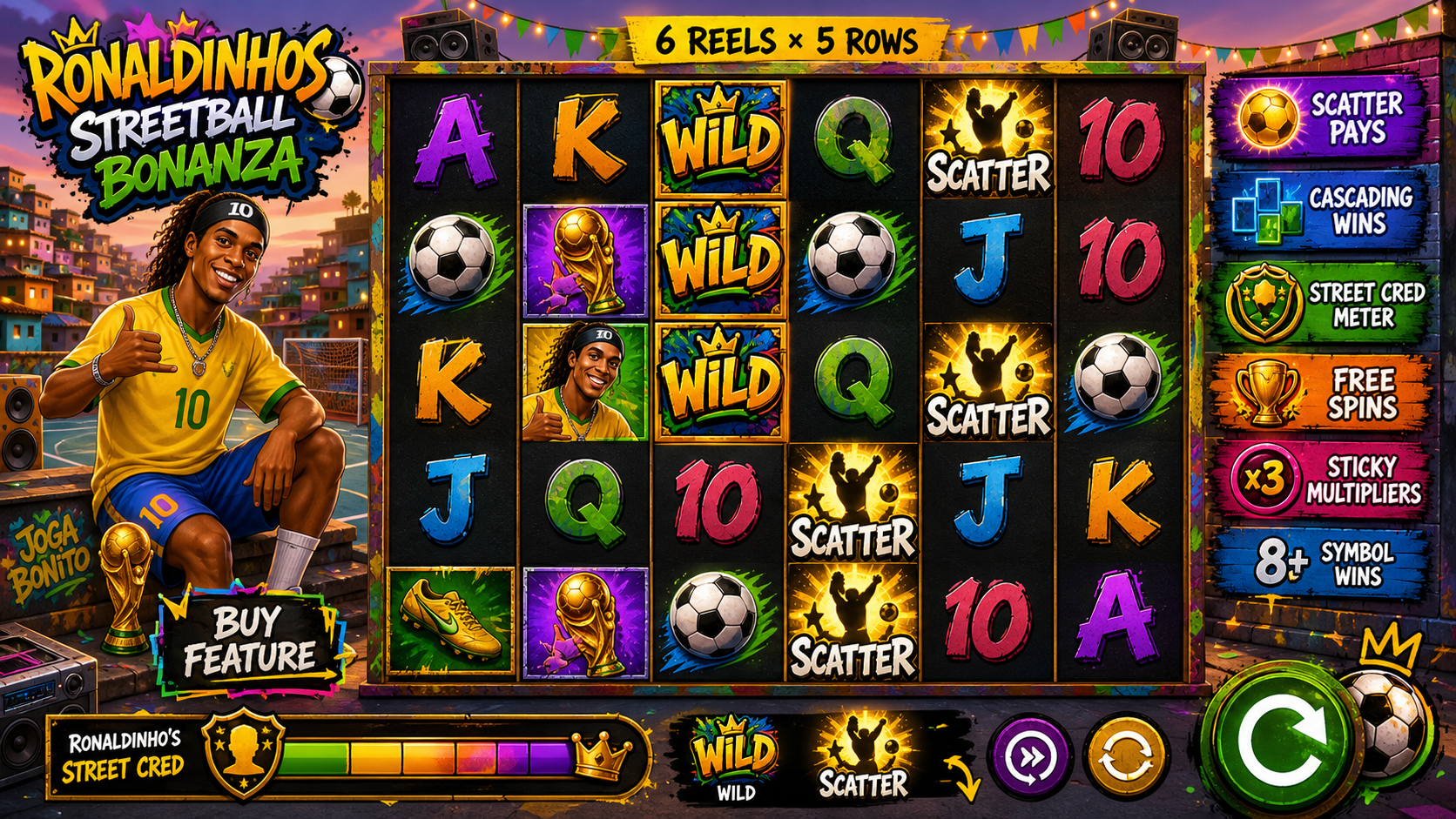Ronaldinhos Streetball Bonanza Online Video Slot