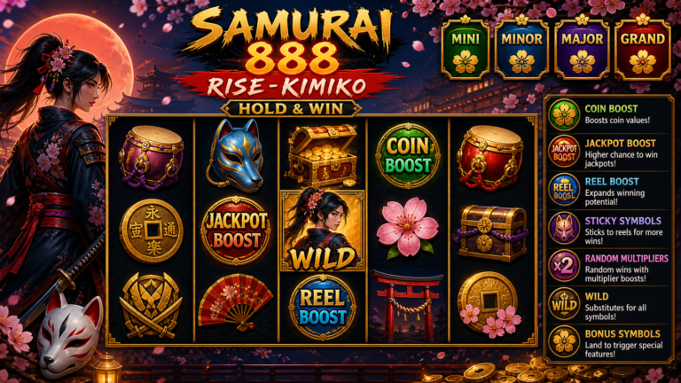 Samurai 888 Rise Kimiko slot screenshot