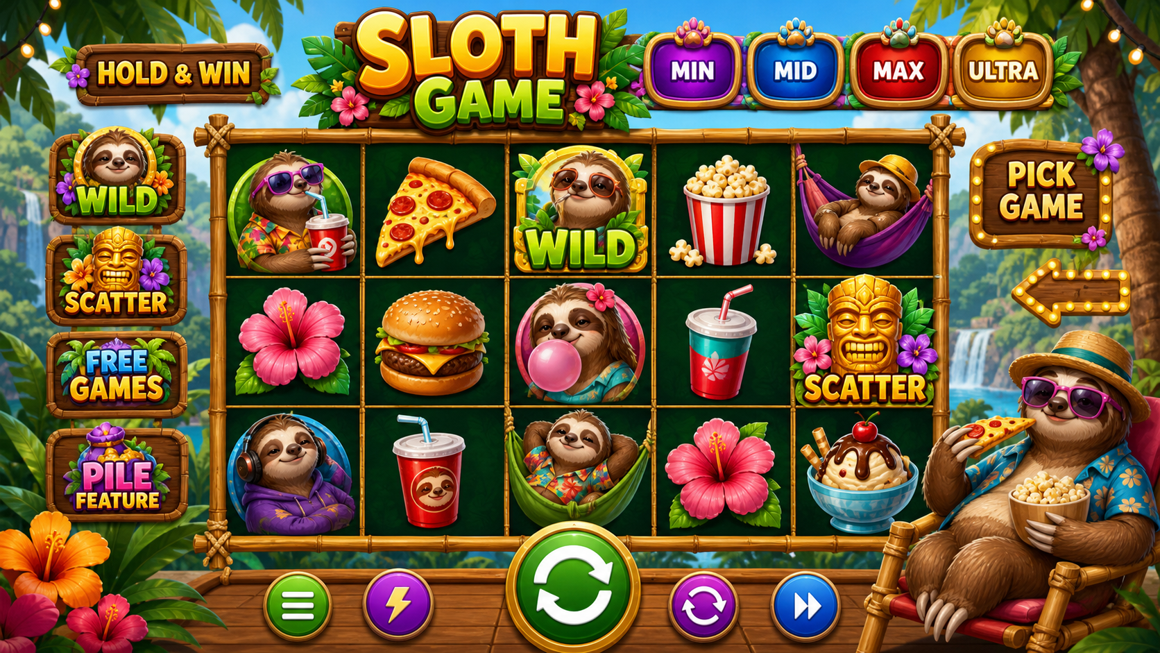 Sloth Game Online Video Slot