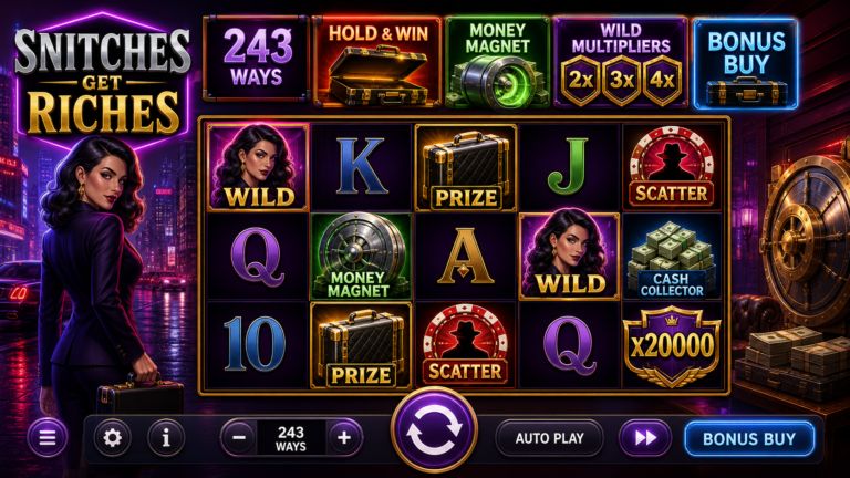 Snitches Get Riches slot screenshot