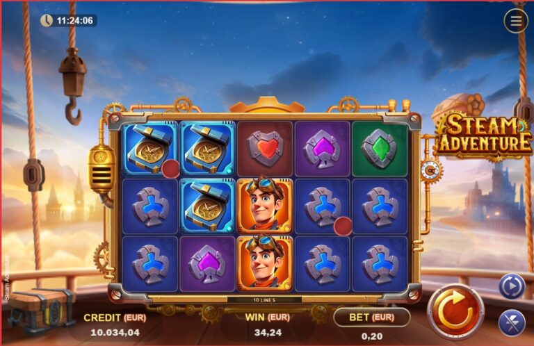 Steam Adventure Online Video Slot