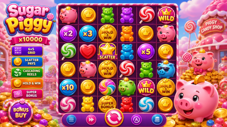 Sugar Piggy slot screenshot