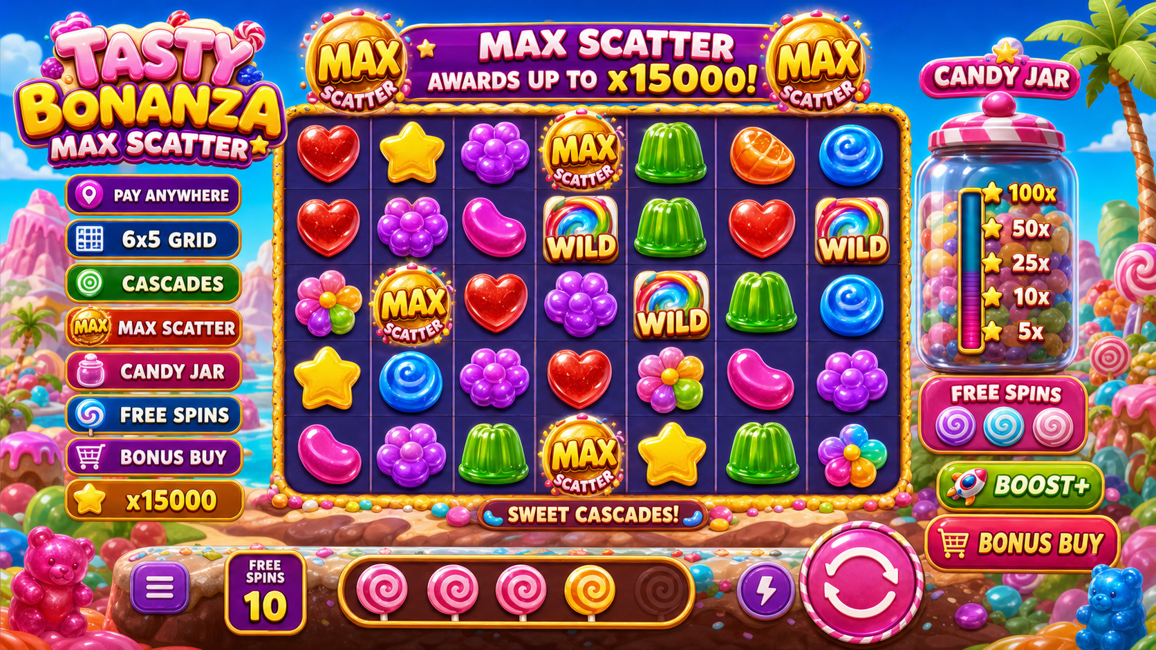 Tasty Bonanza Max Scatter Online Video Slot