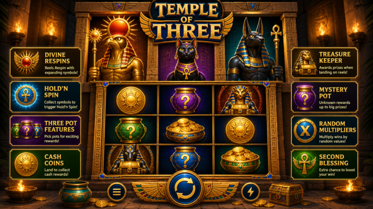 Temple of Three Online Video Slot