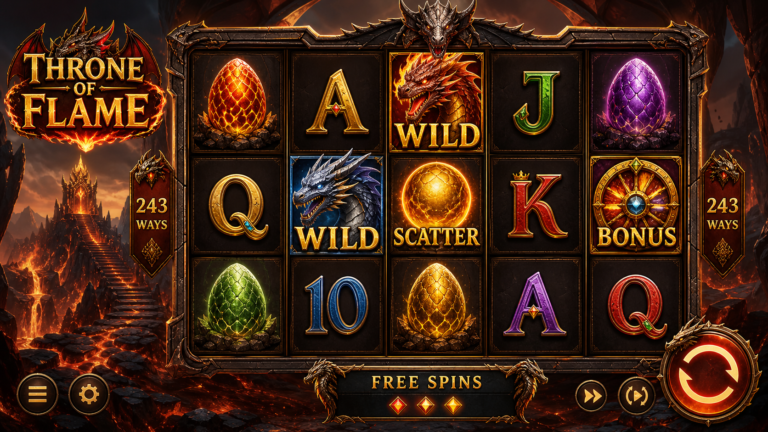Throne Of Flame slot screenshot