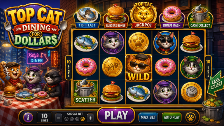 Top Cat Dining For Dollars Online Video Slot
