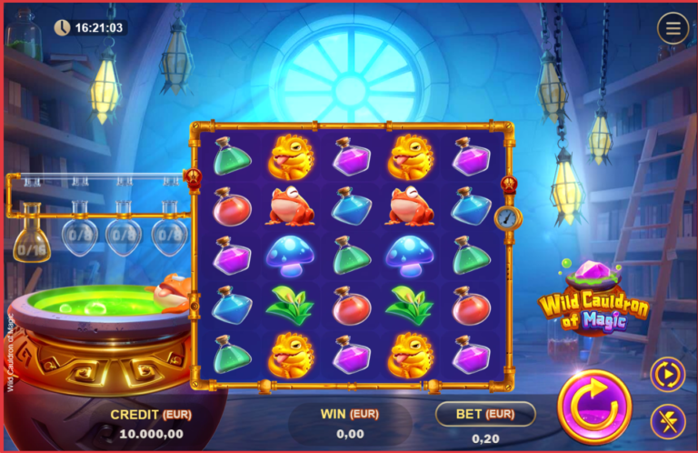Wild Cauldron of Magic Online Video Slot