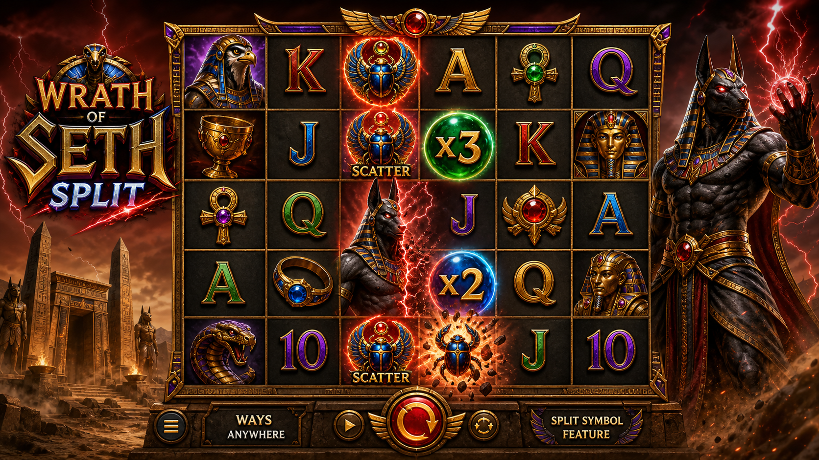 Wrath Of Seth Split Online Video Slot