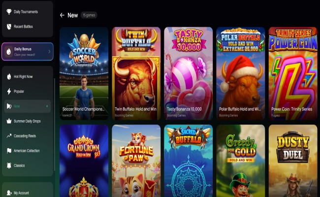 Zumba Cards games lobby screenshot