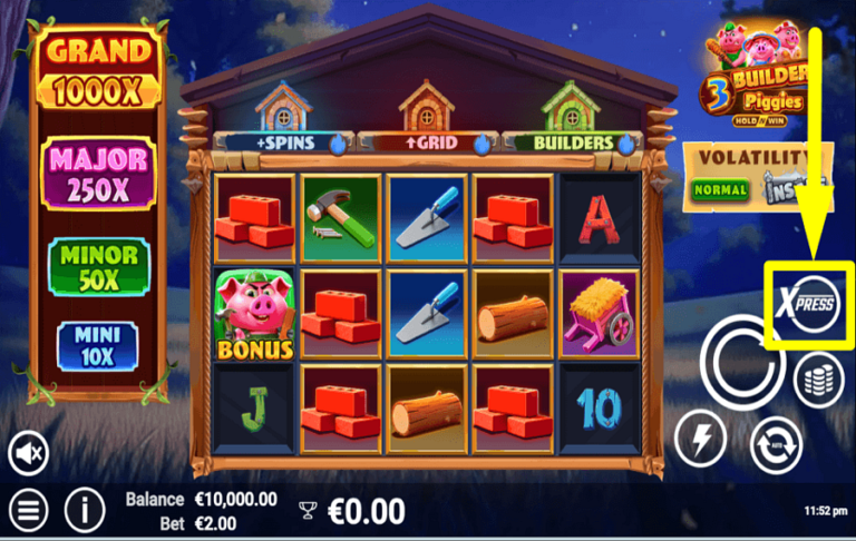3 Builder Piggies slot gameplay screenshot