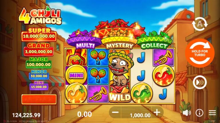 4 Chili Amigos slot gameplay screenshot