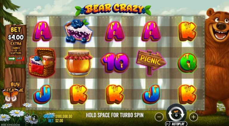 Bear Crazy slot gameplay screenshot