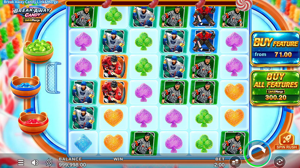 Break Away Candy Link&Merge slot gameplay screenshot
