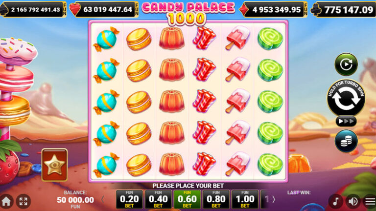 Candy Palace 1000 slot gameplay screenshot