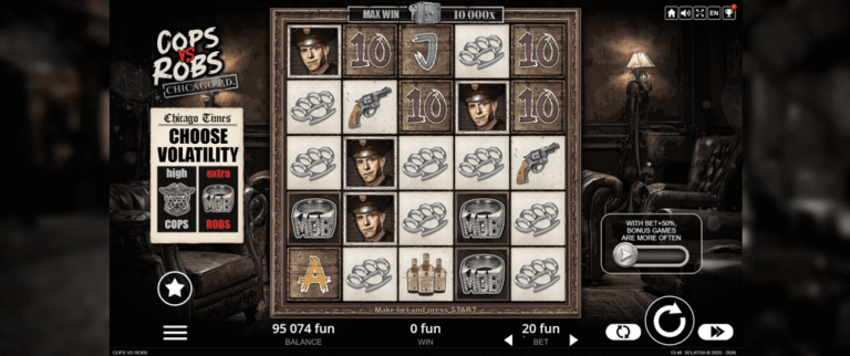 Cops vs Robs slot gameplay screenshot