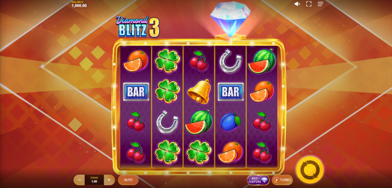 Diamond Blitz 3 slot gameplay screenshot
