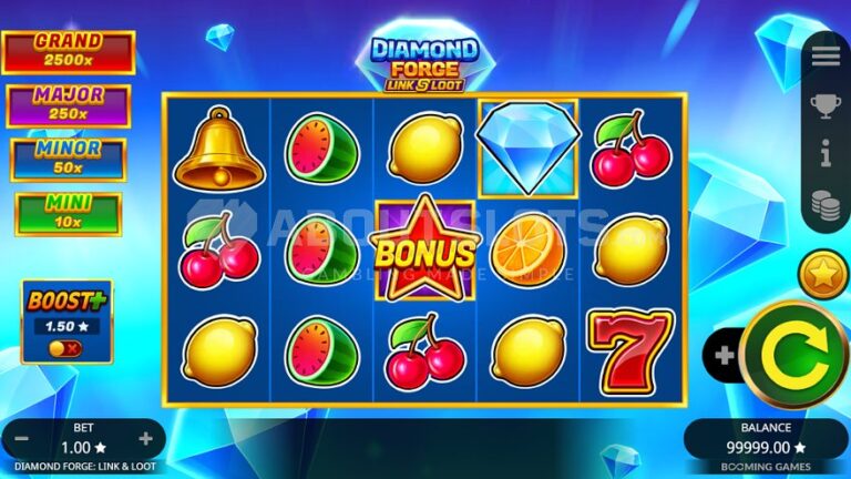 Diamond Forge Link & Loot slot gameplay screenshot