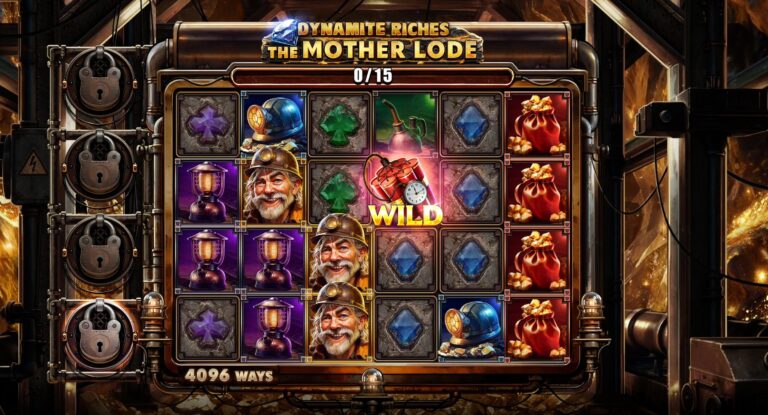 Dynamite Riches The Mother Lode slot gameplay screenshot