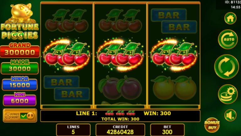 Fortune Piggies slot gameplay screenshot