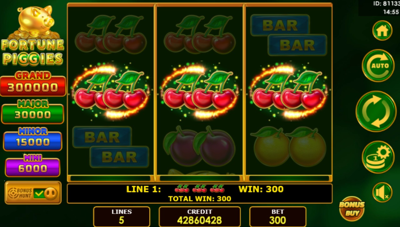 Fortune Piggies slot gameplay screenshot