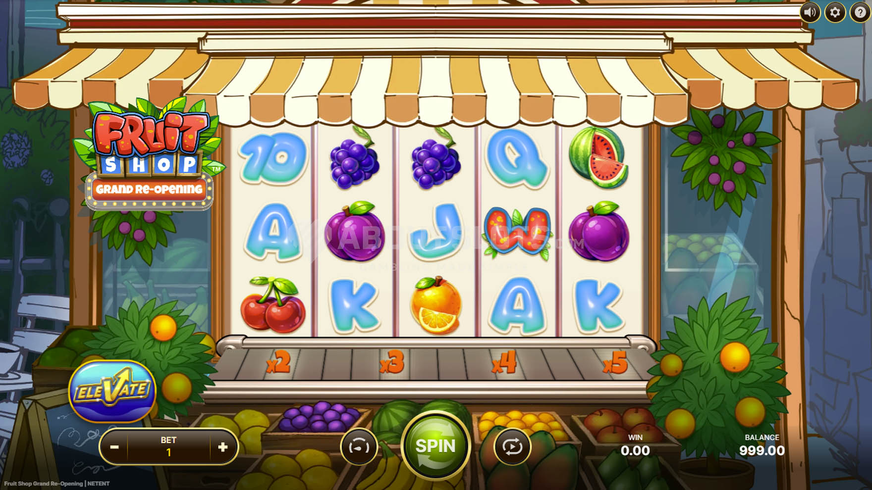 Fruit Shop Grand Re-Opening slot gameplay screenshot