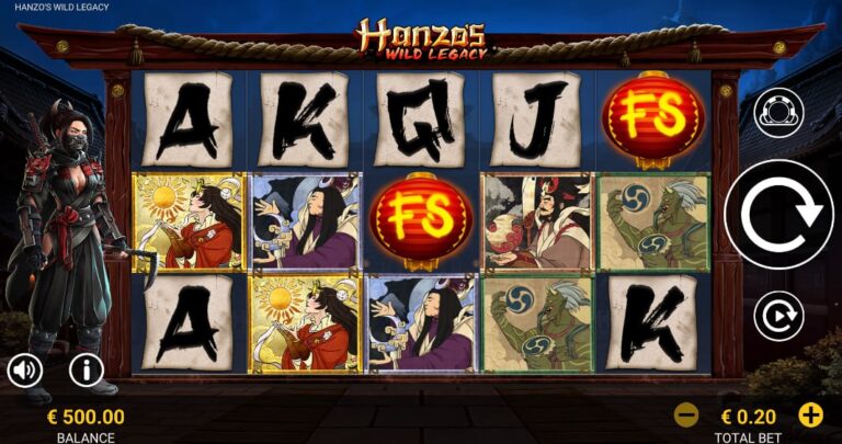 Hanzo's Wild Legacy slot gameplay screenshot