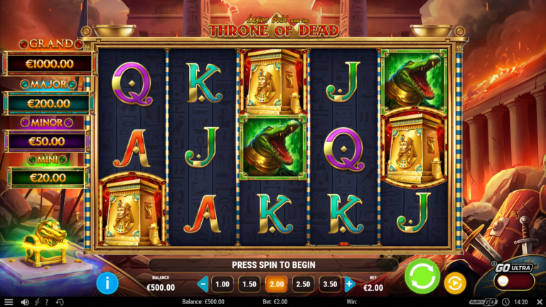 Legion Gold and the Throne of Dead slot gameplay screenshot