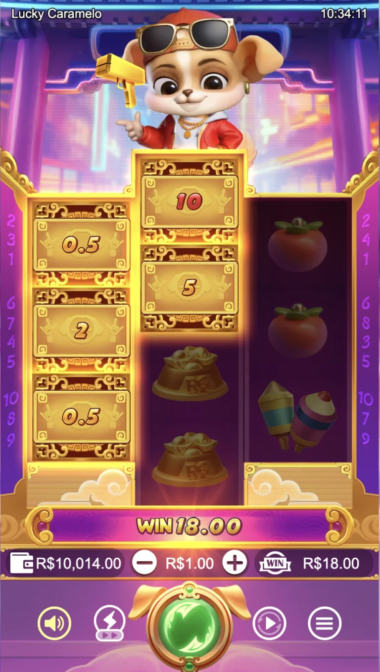 Lucky Caramelo slot gameplay screenshot