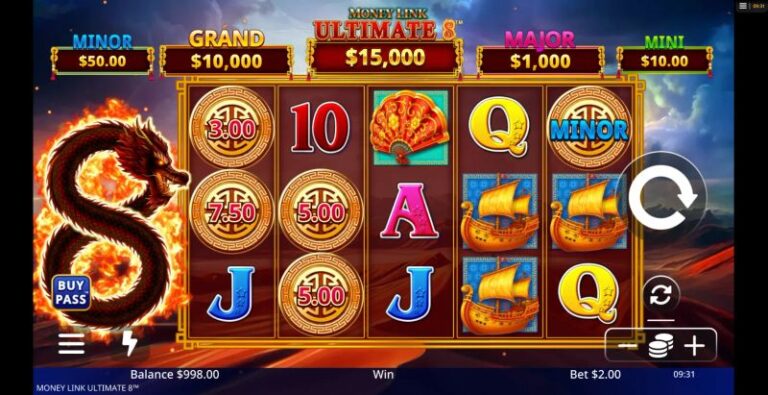Money Link Ultimate 8 slot gameplay screenshot