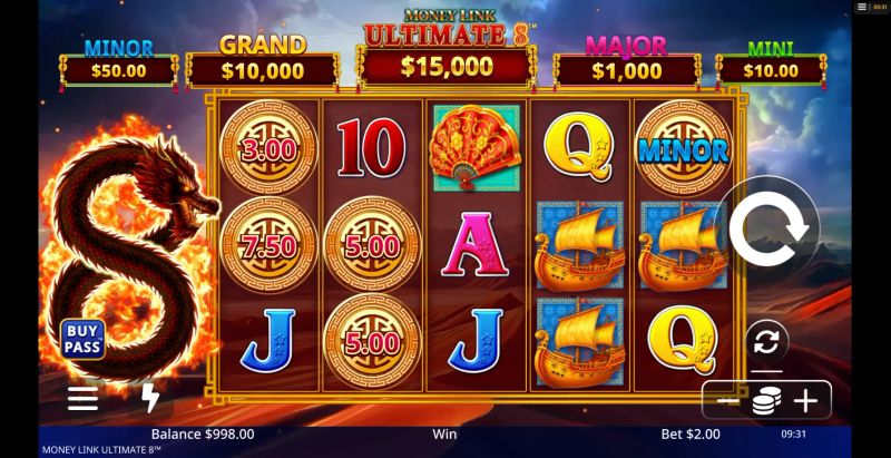 Money Link Ultimate 8 slot gameplay screenshot