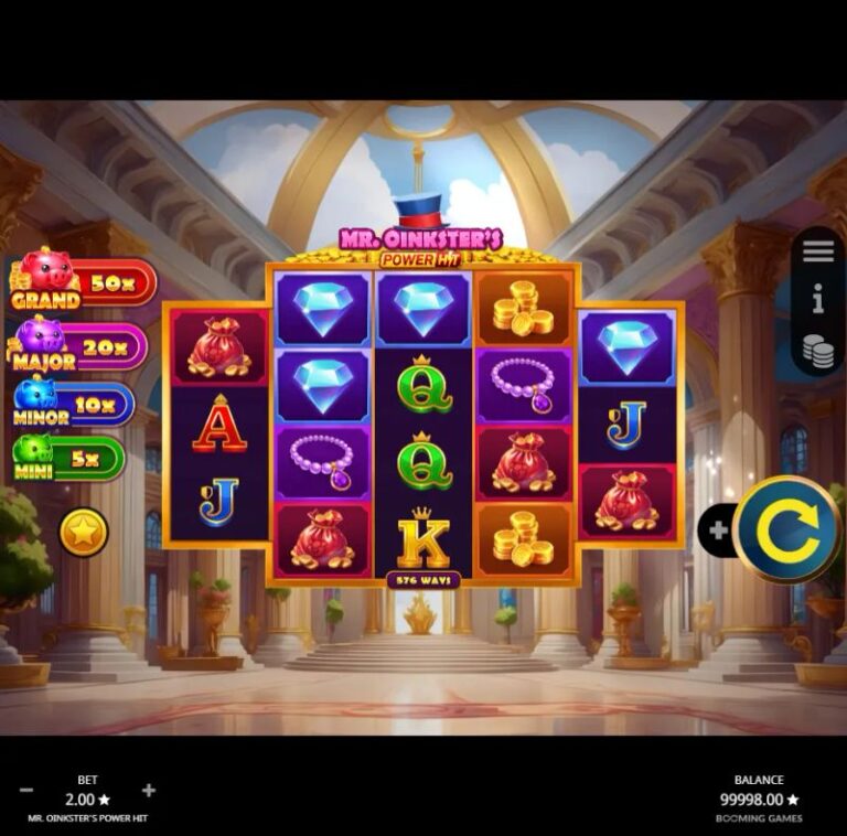 Mr Oinksters Power Hit slot gameplay screenshot