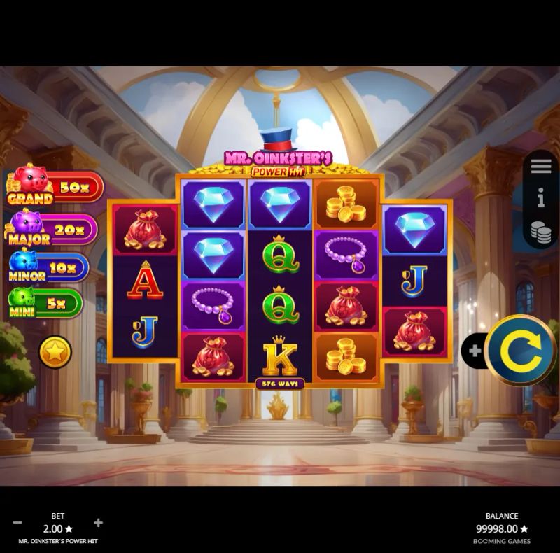Mr Oinksters Power Hit slot gameplay screenshot