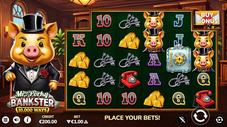 Mr Porky Bankster slot screenshot