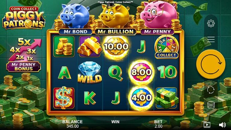 Piggy Patrons Extra Bank Coin Collect slot gameplay screenshot
