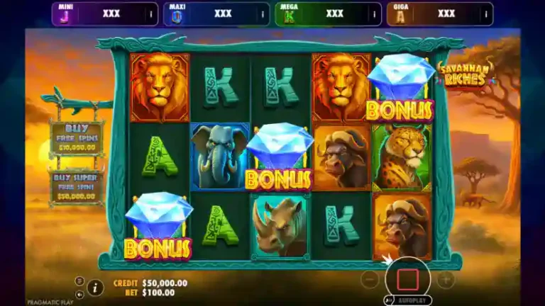 Savannah Riches slot gameplay screenshot