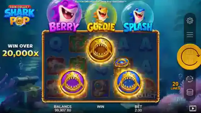 Shark Pop Coin Collect slot gameplay screenshot
