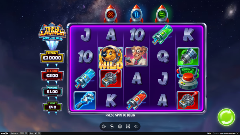 Triple Launch Fortune Wild slot gameplay screenshot