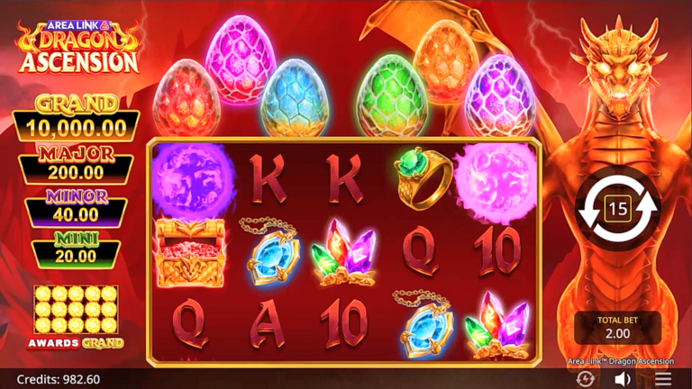Area Link Dragon Ascension Online Video Slot