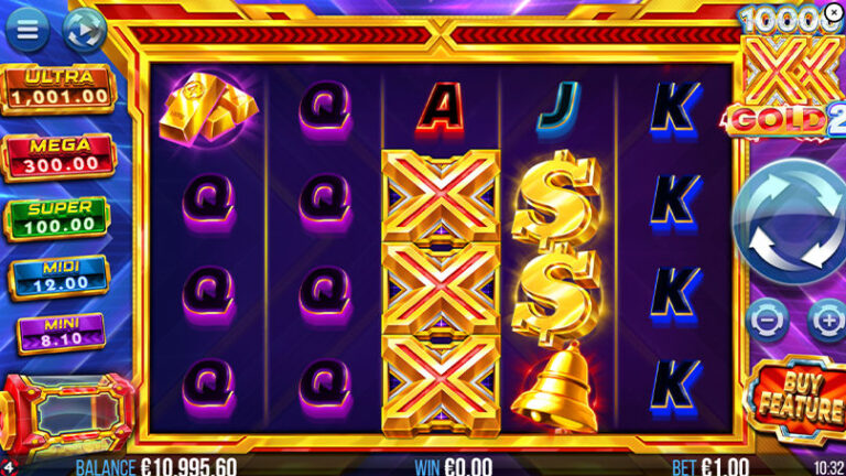 10,000 X Gold 2 Online Video Slot gameplay screenshot