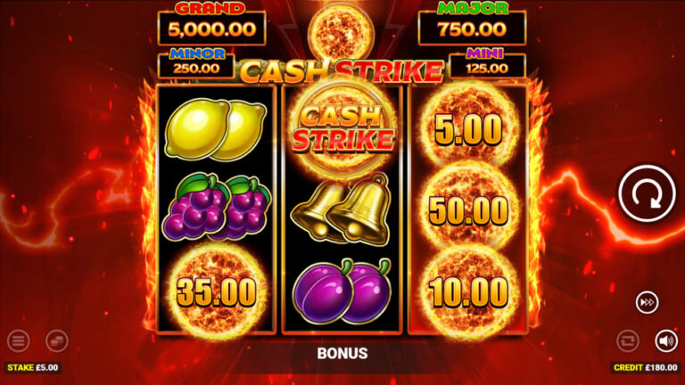 Cash Strike Triple Action Online Video Slot