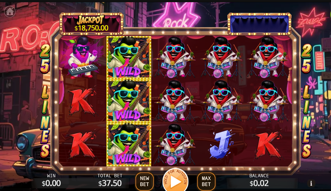 1960 Elvis Guava Online Video Slot gameplay screenshot