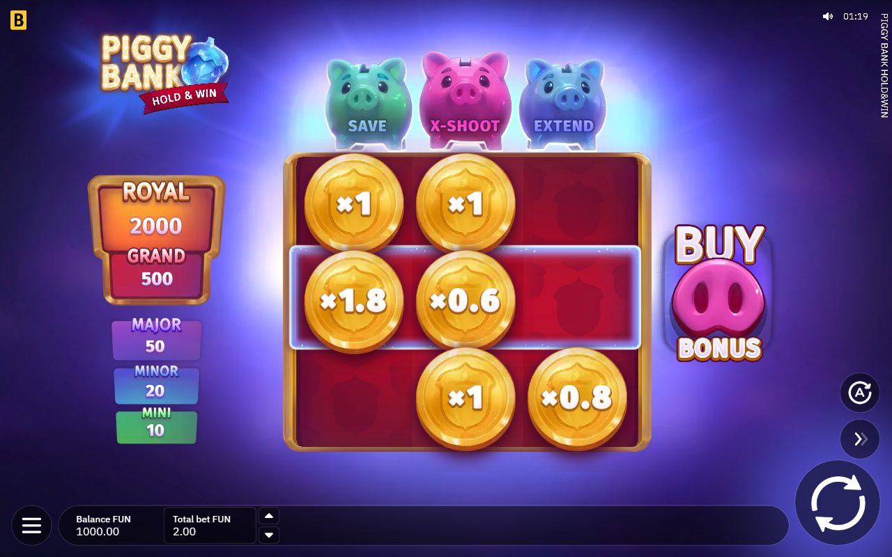 Piggy Bank Hold & Win Online Video Slot