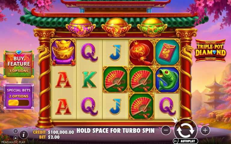 Triple Pot Diamond Online Video Slot